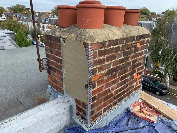A Newline chimney rebuild and re-render in progress